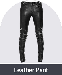 Zafy leathers men's-Black -leather-pant