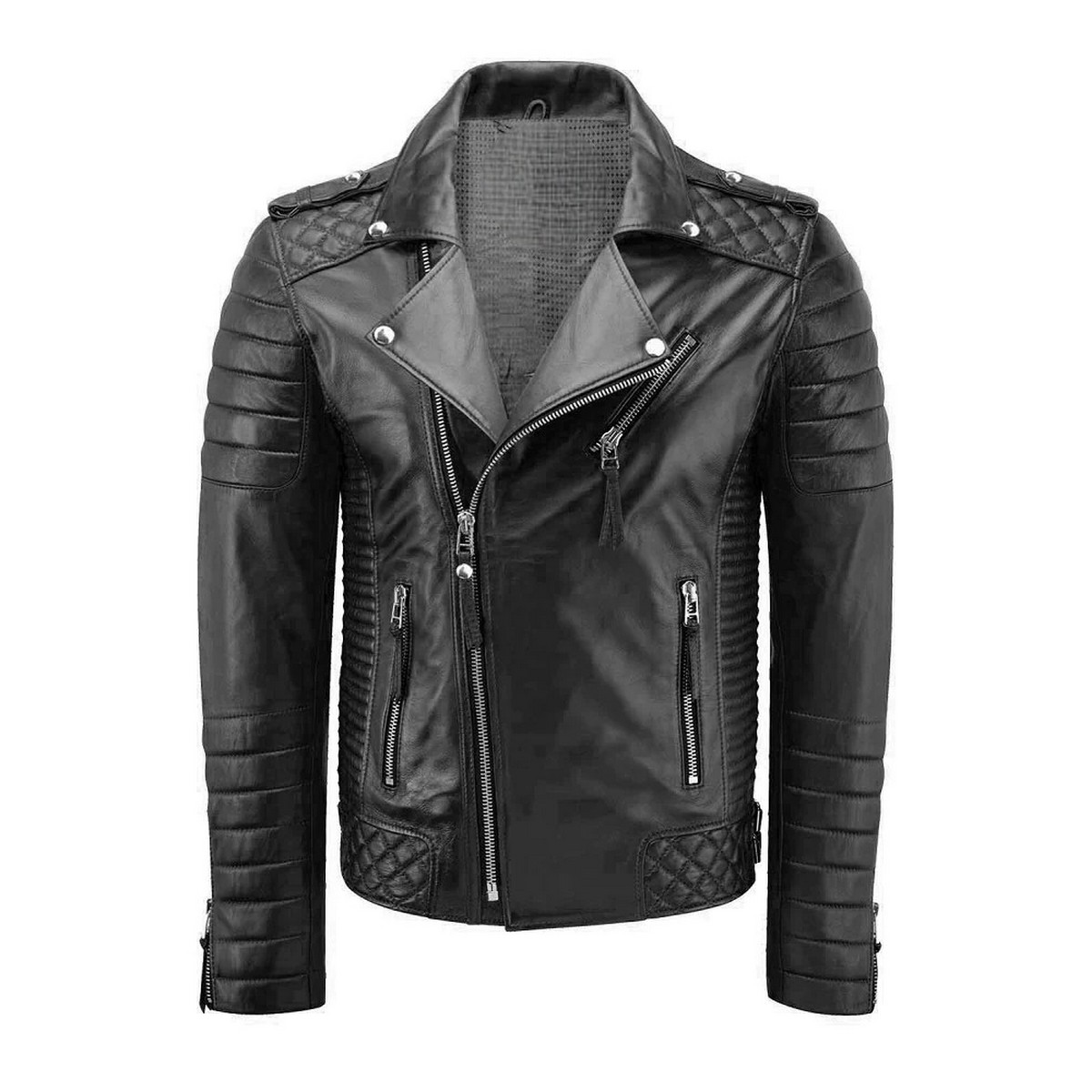 Shop Men's Leather Jackets: Moto, Bomber & More | Free Delivery- Zafy ...