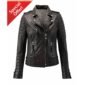 Brown Biker Leather Jacket for Women