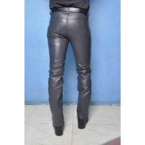 Men's Leather Pant 100% Premium Genuine Soft Lambskin Black Leather Pant - Image 5