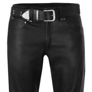 Men's Black Leather Pant 100% Pure Soft Sheepskin 5 Pocket Stylish Casual Leather Pant - Image 3