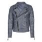 Gray Biker Leather Jacket for Men