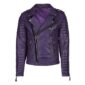 Purple Biker Leather Jacket for Men