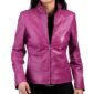 Pink Biker Leather Jacket for Women