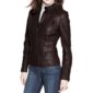 Brown Biker Leather Jacket for Women