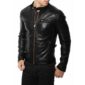 Black Biker Leather Jacket for Men