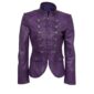 Purple Leather Jacket for Women