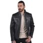 Black Leather Jacket for Men