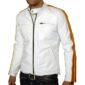 White Leather Jacket for Men