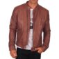 Brown Leather Jacket for Men