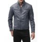 Gray Leather Jacket For Men