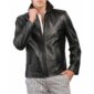 Black Biker Leather Jacket for Men