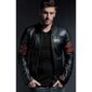 Black Biker Leather Jacket for Men