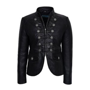 Black Leather Jacket for Women