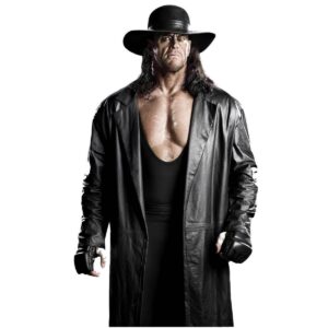 Men's Undertaker Leather Trench Long Coat 100% Soft Lambskin Leather Full Lenght Coat Celebrity Coat - Image 1