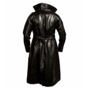 Authentic Men's Steampunk Gothic The Crow Eric Draven Leather Trench Long Coat Men Full Lenght Coat - Image 2