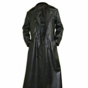 Authentic Men's Steampunk Gothic The Crow Eric Draven Leather Trench Long Coat Men Full Lenght Coat - Image 3