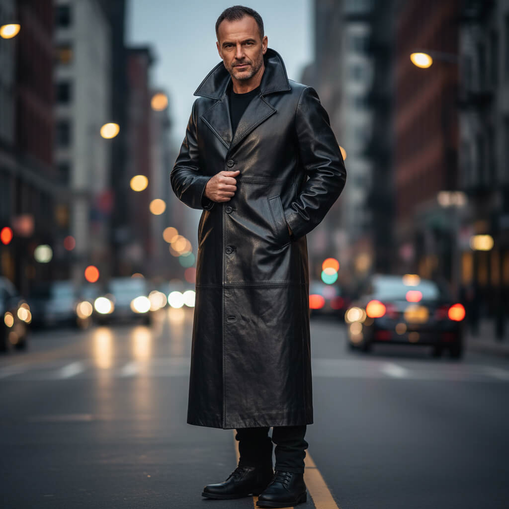 Full Length Trench Coat for Men