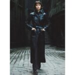 Black Leather Trench Coat for Women