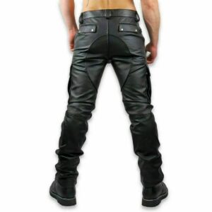 Men's NEW Leather Pant 100% Real Lambskin Slim Fit Bikers CARGO Style Leather Pants - Image 4