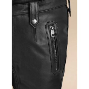ORLANDO BLOOM LEATHER PANTS 100% Genuine Lambskin Leather Pant Celebrity Leather Pant - Image 4