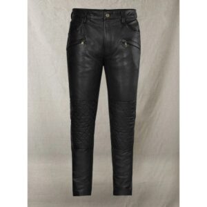 Authentic Design New Men's Black Leather Pant Genuine Lambskin DEEP QUEST Leather Pant - Image 2