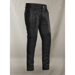 Authentic Design New Men's Black Leather Pant Genuine Lambskin DEEP QUEST Leather Pant - Image 3