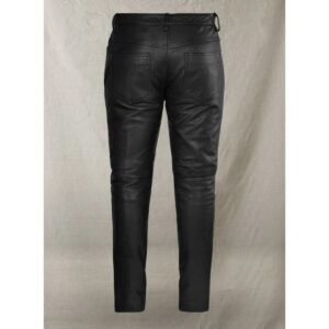 Authentic Design New Men's Black Leather Pant Genuine Lambskin DEEP QUEST Leather Pant - Image 4