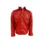 Red Leather Shirt for Men