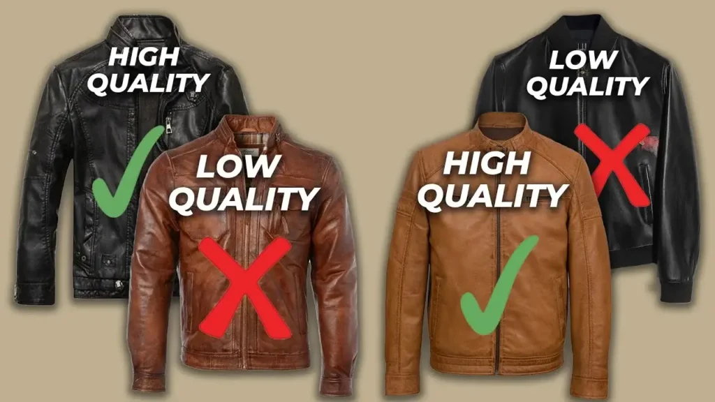 Low quality vs High quality Leather jacket