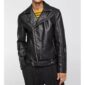 Black Biker Leather Jacket for Men