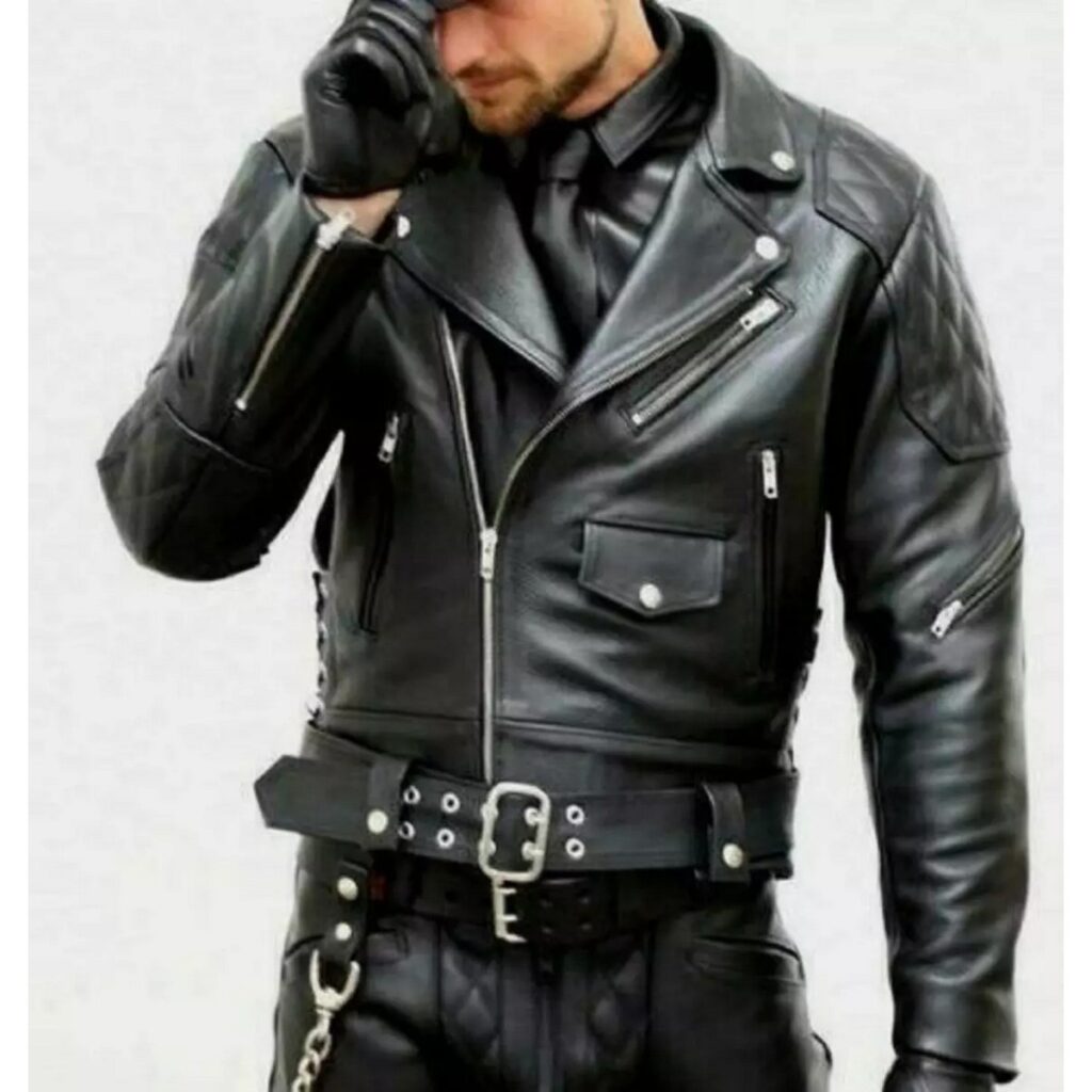 Cafe Racer Biker Leather Jacket for men