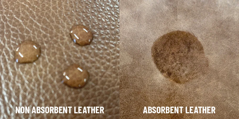 Genuine Leather water Test