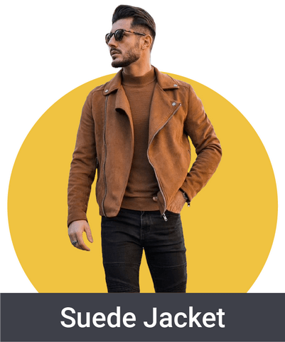 Leather Suede Jacket for Men