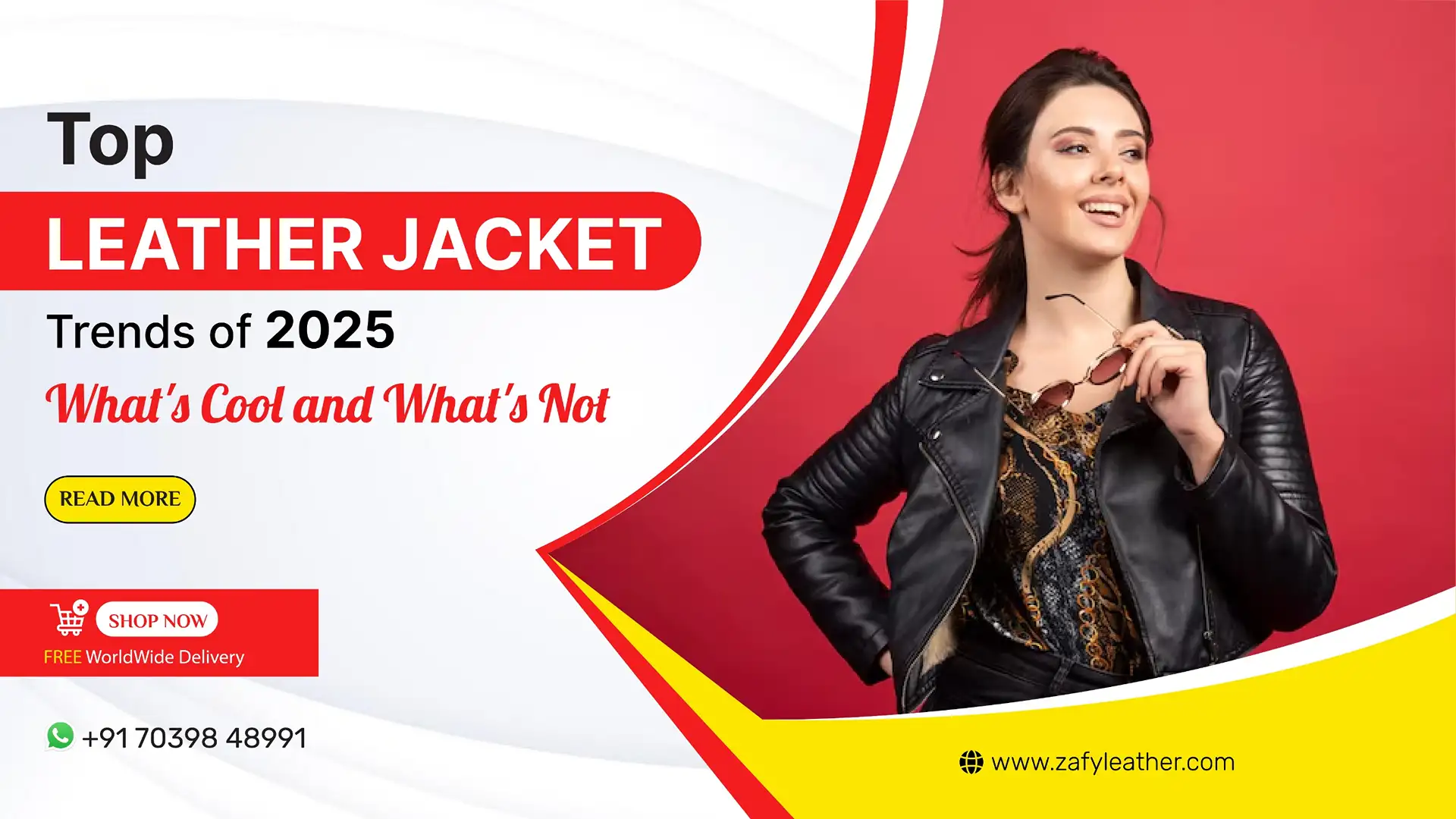 Banner - Top Leather Jacket Trends of 2025 - What's Cool and What's Not