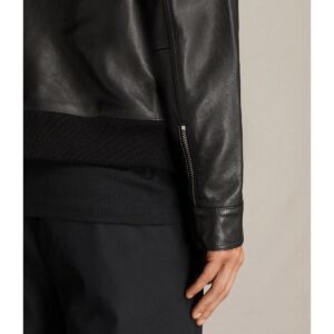 Zafy Leather Men Black Leather Jacket Pure Sheepskin Flight/Bomber Custom Made Jacket - Image 3