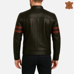 Zafy Leather Men's Pure Lambskin Black Leather Jacket Real Sheepskin Biker Jacket - Image 3