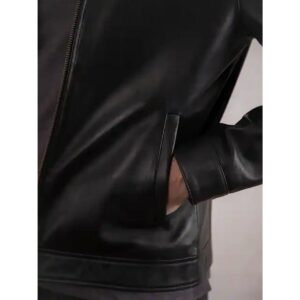 Zafy Leather Men's Black Leather Jacket Pure Soft Sheepskin Coat Jacket - Image 8