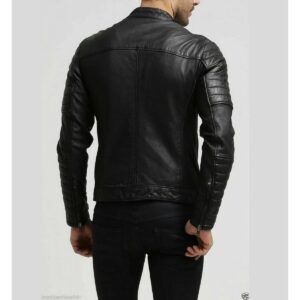 Zafy Leather Leather Jacket Black Sheepskin Motorcycle Stylish Slim Fit Biker Jacket For Mens - Image 2