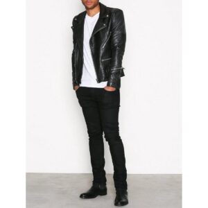 Zafy Leather New Men's Black Leather Jacket Real Lambskin Stylish Wear Casual Jacket - Image 2