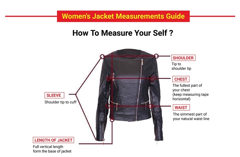 Womens Leather Jacket Measurement Guide