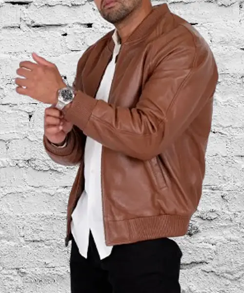 Leather Bomber Jacket for Men (1)