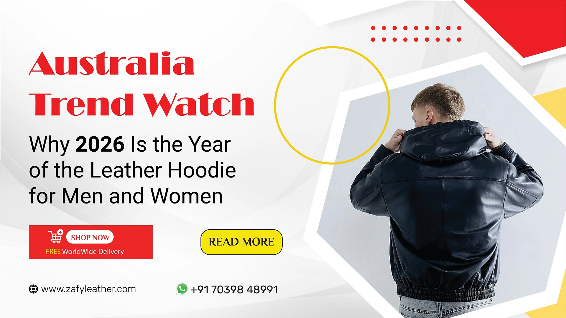 Australia Trend Watch Why 2026 Is the Year of the Leather Hoodie for Men and Women