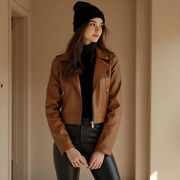 leather jacket for women
