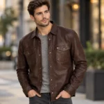 Leather Shirt for Men