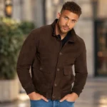 Leather Suede Jacket for Men