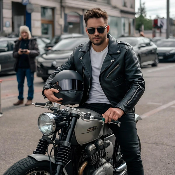 Fitted Biker Jacket Fitted Biker Jacket